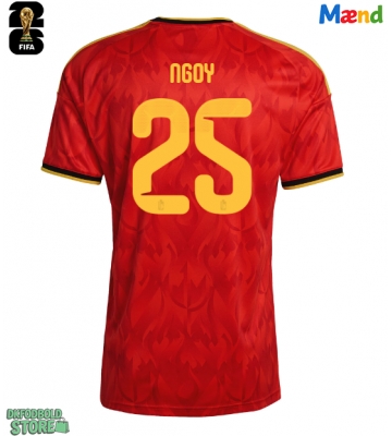 Belgien Nathan Ngoy #25 Replika Hjemmebanetrøje VM 2026 Kortærmet